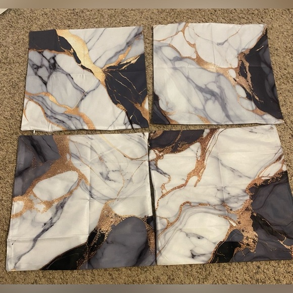 Other - Marble Throw Pillow Covers 18 x 18 Inch Modern Abstract Marble Texture Decorativ
